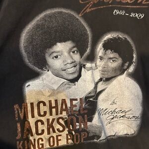 Black Michael Jackson Graphic T-Shirt
